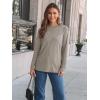 imageAUTOMET Long Sleeve Shirts for Women Basic Business Casual Tops Work Clothes 2025 Fall Fashion OutfitsCoffee Grey
