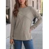 imageAUTOMET Long Sleeve Shirts for Women Basic Business Casual Tops Work Clothes 2025 Fall Fashion OutfitsCoffee Grey