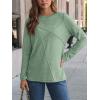 imageAUTOMET Long Sleeve Shirts for Women Basic Business Casual Tops Work Clothes 2025 Fall Fashion OutfitsLight Green