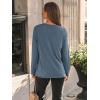 imageAUTOMET Long Sleeve Shirts for Women Basic Business Casual Tops Work Clothes 2025 Fall Fashion OutfitsNavy