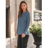 imageAUTOMET Long Sleeve Shirts for Women Basic Business Casual Tops Work Clothes 2025 Fall Fashion OutfitsNavy
