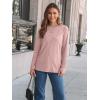 imageAUTOMET Long Sleeve Shirts for Women Basic Business Casual Tops Work Clothes 2025 Fall Fashion OutfitsPink