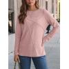 imageAUTOMET Long Sleeve Shirts for Women Basic Business Casual Tops Work Clothes 2025 Fall Fashion OutfitsPink