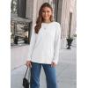 imageAUTOMET Long Sleeve Shirts for Women Basic Business Casual Tops Work Clothes 2025 Fall Fashion OutfitsWhite