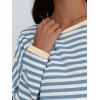 imageAUTOMET Women Drop Shoulder Long Sleeve Striped T Shirts Crew Neck Loose Fit Tops Fall Fashion Clothes Casual Tunic XLarge