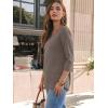 imageAUTOMET Womens 34 Length Sleeve Tops 2025 Summer V Neck Tee Shirts Dressy Casual Work Tunic Blouses Spring ClothesNutmeg
