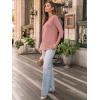 imageAUTOMET Womens 34 Length Sleeve Tops 2025 Summer V Neck Tee Shirts Dressy Casual Work Tunic Blouses Spring ClothesPink