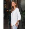imageAUTOMET Womens 34 Length Sleeve Tops 2025 Summer V Neck Tee Shirts Dressy Casual Work Tunic Blouses Spring ClothesWhite