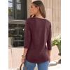 imageAUTOMET Womens 34 Length Sleeve Tops 2025 Summer V Neck Tee Shirts Dressy Casual Work Tunic Blouses Spring ClothesWinered