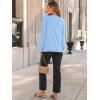 imageAUTOMET Womens Fall Fashion Long Sleeve Shirts Dressy Casual Pleated Basic Trendy Tops Winter Clothes 2025Light Blue
