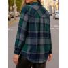 imageAUTOMET Womens Fall Outfits Fashion Clothes Shackets Flannel Plaid Button Down Long Sleeve Shirts JacketsGreen