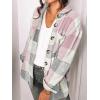imageAUTOMET Womens Fall Outfits Fashion Clothes Shackets Flannel Plaid Button Down Long Sleeve Shirts JacketsPinkgrey