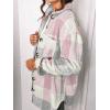 imageAUTOMET Womens Fall Outfits Fashion Clothes Shackets Flannel Plaid Button Down Long Sleeve Shirts JacketsPinkgrey