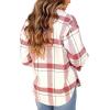 imageAUTOMET Womens Fall Outfits Fashion Clothes Shackets Flannel Plaid Button Down Long Sleeve Shirts JacketsPinkwhite