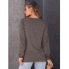 imageAUTOMET Womens Long Sleeve Shirts 2025 Fall Loose Fit Tops Solid Color Oversized Basic Tees Business Casual OutfitsCoffee Gray