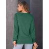 imageAUTOMET Womens Long Sleeve Shirts 2025 Fall Loose Fit Tops Solid Color Oversized Basic Tees Business Casual OutfitsDark Green