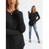 imageAUTOMET Womens Long Sleeve Shirts Crew Neck Casual Tshirts Fall Fashion Tops Loose Fit Lightweight Y2k Outfits ClothesBlack