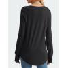 imageAUTOMET Womens Long Sleeve Shirts Crew Neck Casual Tshirts Fall Fashion Tops Loose Fit Lightweight Y2k Outfits ClothesBlack