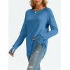 imageAUTOMET Womens Long Sleeve Shirts Crew Neck Casual Tshirts Fall Fashion Tops Loose Fit Lightweight Y2k Outfits ClothesBlue