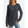 imageAUTOMET Womens Long Sleeve Shirts Crew Neck Casual Tshirts Fall Fashion Tops Loose Fit Lightweight Y2k Outfits ClothesDarkgrey