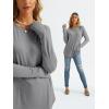 imageAUTOMET Womens Long Sleeve Shirts Crew Neck Casual Tshirts Fall Fashion Tops Loose Fit Lightweight Y2k Outfits ClothesGrey