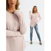 imageAUTOMET Womens Long Sleeve Shirts Crew Neck Casual Tshirts Fall Fashion Tops Loose Fit Lightweight Y2k Outfits ClothesPink