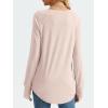 imageAUTOMET Womens Long Sleeve Shirts Crew Neck Casual Tshirts Fall Fashion Tops Loose Fit Lightweight Y2k Outfits ClothesPink