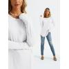 imageAUTOMET Womens Long Sleeve Shirts Crew Neck Casual Tshirts Fall Fashion Tops Loose Fit Lightweight Y2k Outfits ClothesWhite