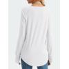 imageAUTOMET Womens Long Sleeve Shirts Crew Neck Casual Tshirts Fall Fashion Tops Loose Fit Lightweight Y2k Outfits ClothesWhite