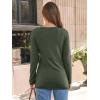 imageAUTOMET Womens Long Sleeve Shirts V Neck Casual Tops Loose Dressy Basic Fall Fashion Trendy Outfits Winter ClothesArmygreen