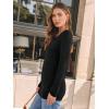 imageAUTOMET Womens Long Sleeve Shirts V Neck Casual Tops Loose Dressy Basic Fall Fashion Trendy Outfits Winter ClothesBlack
