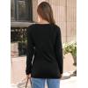 imageAUTOMET Womens Long Sleeve Shirts V Neck Casual Tops Loose Dressy Basic Fall Fashion Trendy Outfits Winter ClothesBlack
