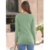 imageAUTOMET Womens Long Sleeve Shirts V Neck Casual Tops Loose Dressy Basic Fall Fashion Trendy Outfits Winter ClothesGreen