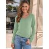 imageAUTOMET Womens Long Sleeve Shirts V Neck Casual Tops Loose Dressy Basic Fall Fashion Trendy Outfits Winter ClothesGreen