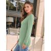 imageAUTOMET Womens Long Sleeve Shirts V Neck Casual Tops Loose Dressy Basic Fall Fashion Trendy Outfits Winter ClothesGreen