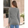 imageAUTOMET Womens Long Sleeve Shirts V Neck Casual Tops Loose Dressy Basic Fall Fashion Trendy Outfits Winter ClothesGrey
