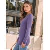 imageAUTOMET Womens Long Sleeve Shirts V Neck Casual Tops Loose Dressy Basic Fall Fashion Trendy Outfits Winter ClothesLavender