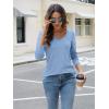 imageAUTOMET Womens Long Sleeve Shirts V Neck Casual Tops Loose Dressy Basic Fall Fashion Trendy Outfits Winter ClothesLight Blue