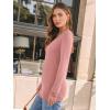 imageAUTOMET Womens Long Sleeve Shirts V Neck Casual Tops Loose Dressy Basic Fall Fashion Trendy Outfits Winter ClothesPink