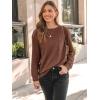 imageAUTOMET Womens Long Sleeve Tops Loose Fit Fall Cute Thick T Shirts Winter Cruise Outfits Trendy ClothesBrown