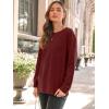 imageAUTOMET Womens Long Sleeve Tops Loose Fit Fall Cute Thick T Shirts Winter Cruise Outfits Trendy ClothesBurgundy