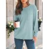 imageAUTOMET Womens Long Sleeve Tops Loose Fit Fall Cute Thick T Shirts Winter Cruise Outfits Trendy ClothesLight Green