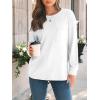 imageAUTOMET Womens Long Sleeve Tops Loose Fit Fall Cute Thick T Shirts Winter Cruise Outfits Trendy ClothesWhite