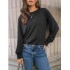 imageAUTOMET Womens Long Sleeve Tops Pleated Crew Neck Business Casual Blouses Fashion Clothes 2025 Trendy OutfitsBlack