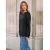 imageAUTOMET Womens Long Sleeve Tops Pleated Crew Neck Business Casual Blouses Fashion Clothes 2025 Trendy OutfitsBlack
