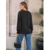 imageAUTOMET Womens Long Sleeve Tops Pleated Crew Neck Business Casual Blouses Fashion Clothes 2025 Trendy OutfitsBlack