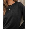 imageAUTOMET Womens Long Sleeve Tops Pleated Crew Neck Business Casual Blouses Fashion Clothes 2025 Trendy OutfitsBlack