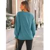 imageAUTOMET Womens Long Sleeve Tops Pleated Crew Neck Business Casual Blouses Fashion Clothes 2025 Trendy OutfitsTurquoise