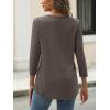 imageAUTOMET Womens Tops 34 Length Long Sleeve Shirts Fall Clothes Business Casual Dressy Blouse Loose Fit Basic Tee TrendyCoffee Grey