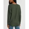 imageAUTOMET Womens Tunic Tops Long Sleeve Shirts Casual Basic Oversized T Shirt Crewneck Loose Fit Fall Fashion ClothesArmygreen